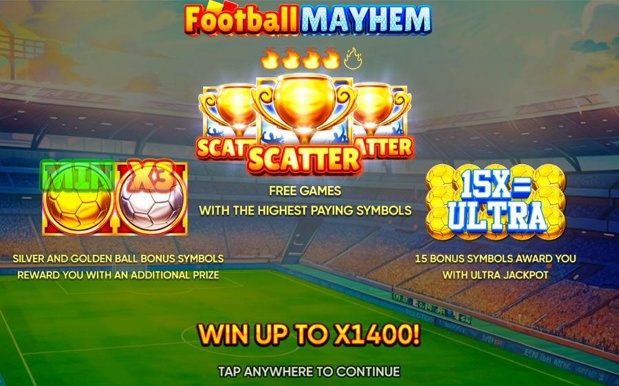 Funciones de tragamonedas Football Mayhem 