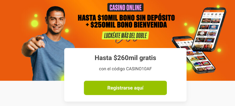 Bono sin depósito Luckia Casino Colombia